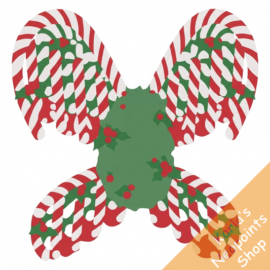 Holiday Striped Wings