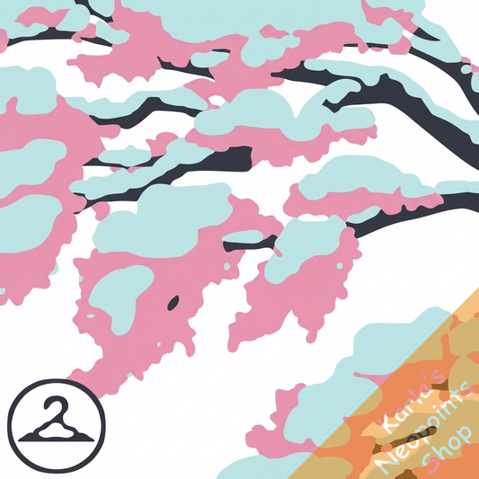 Snow Covered Cherry Blossom Branches Trinket
