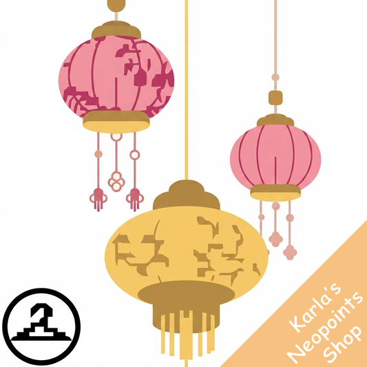 Pink Paper Lantern Garland