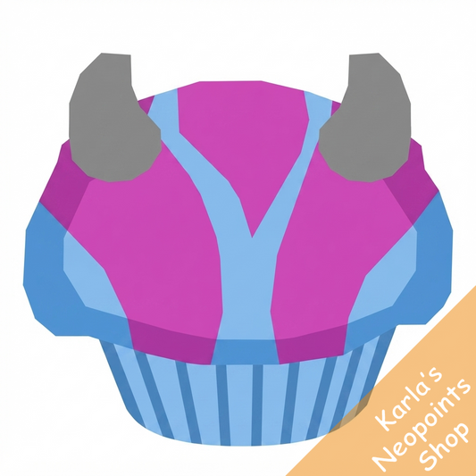 Striped Ixi Cupcake