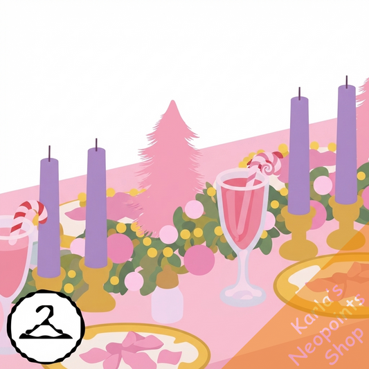 Pink Holiday Tabletop Foreground