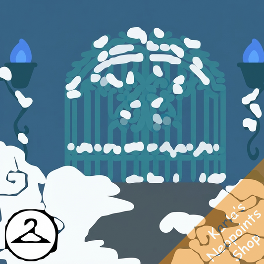 Snowy Gates Background