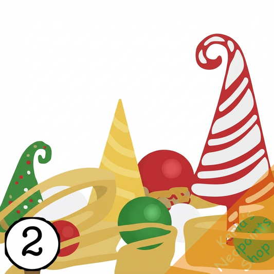 Striped Holiday Tree Foreground