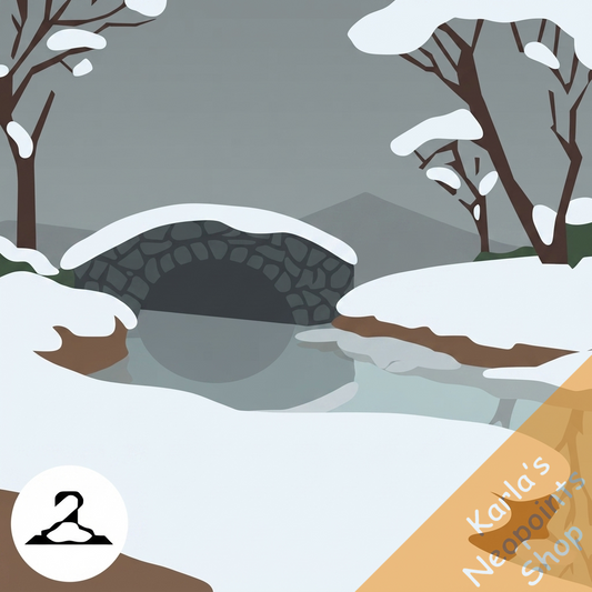 Gloomy Winter Day Background