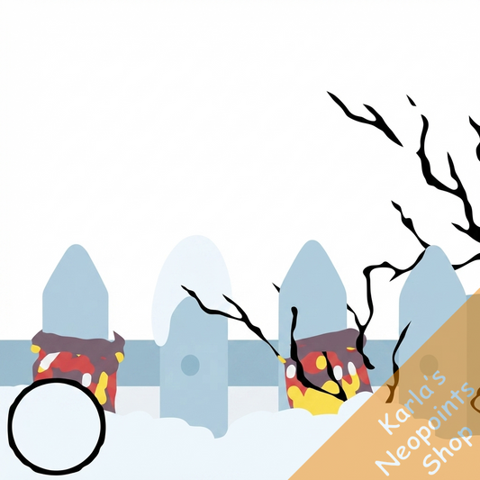 Snowy Picket Fence