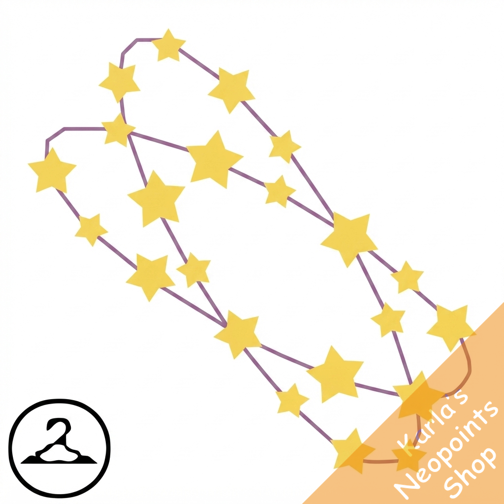 Circling Stars Baby Head Piece
