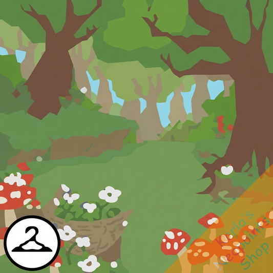 Into the Glittering Forest Background