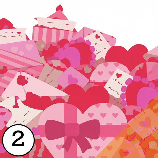 Pile of Valentines Foreground