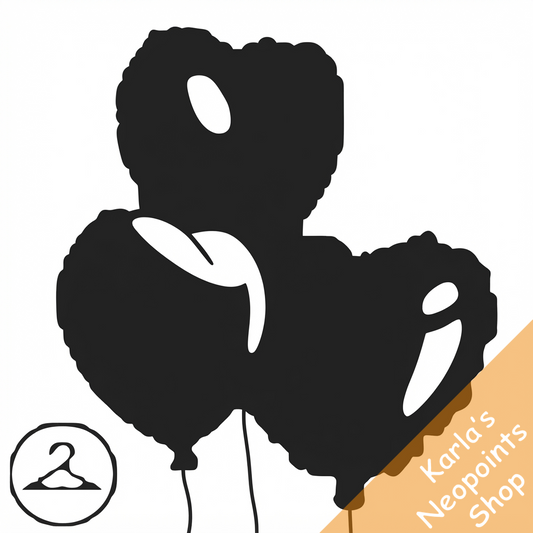 Gothic Valentine Balloons