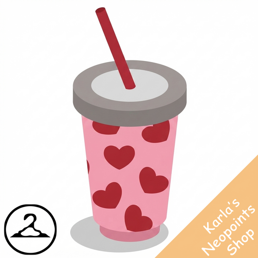 Heart-Printed Tumbler