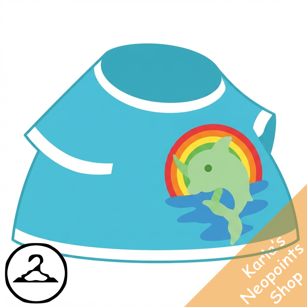 Rainbow Flotsam Ringer Tee