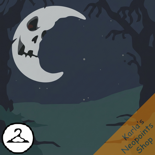 Skeleton Moon Background