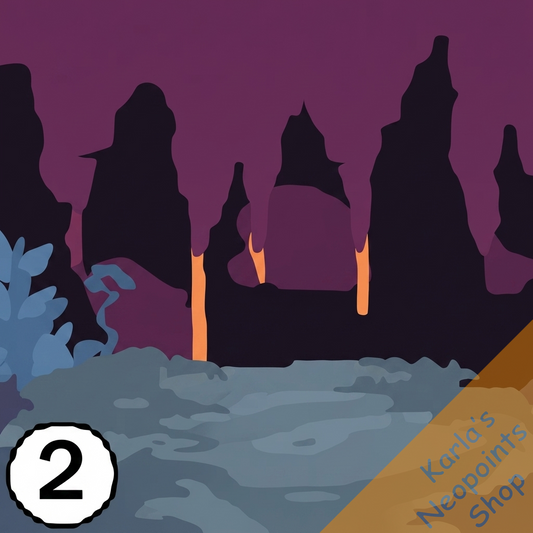 Spooky Shenkuu Sunset Background