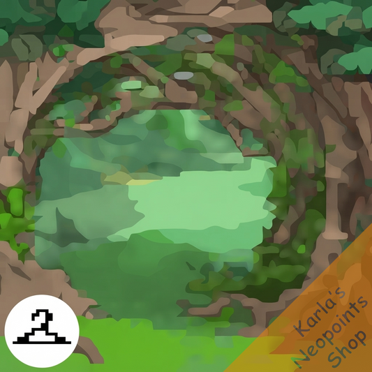 Tunnel of Spring Trees Background