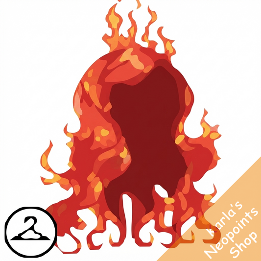 Flaming Locks of Hair Wig