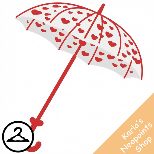 Raining Hearts Umbrella