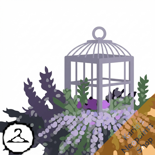 Fallen Lilacs and Hearts Foreground