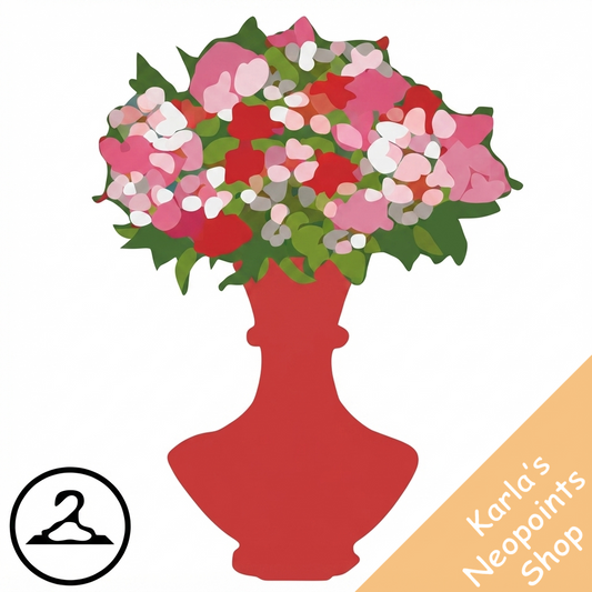 Vase of Valentine Flowers