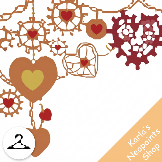 Gears and Hearts Garland