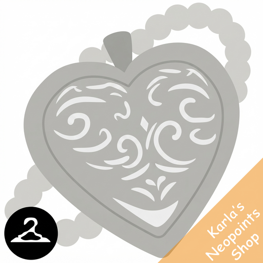 Silver Heart Locket Handheld
