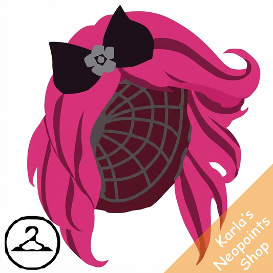 Radiant Pink Wig with Gothic Headband