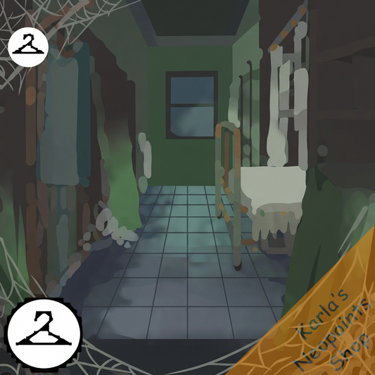 Haunted Hospital Corridor Background