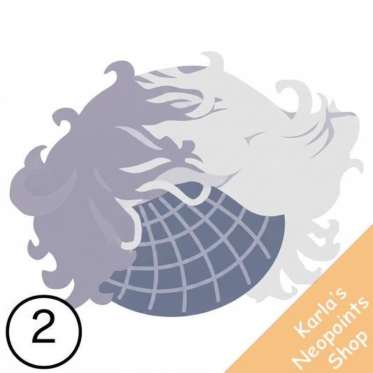 Dyeworks Silver: Maraquan Surfer Blue Wig
