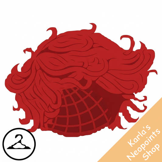 Dyeworks Red: Maraquan Surfer Blue Wig