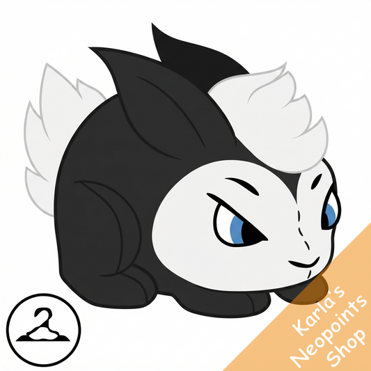 Gothic Snowbunny Handheld Plushie