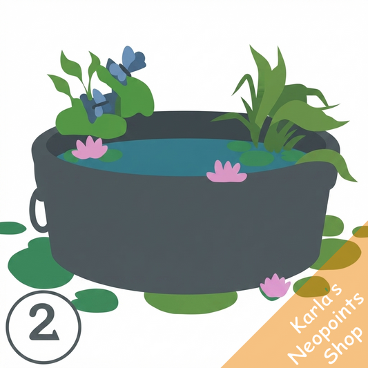 Outdoor Mini-Pond Foreground