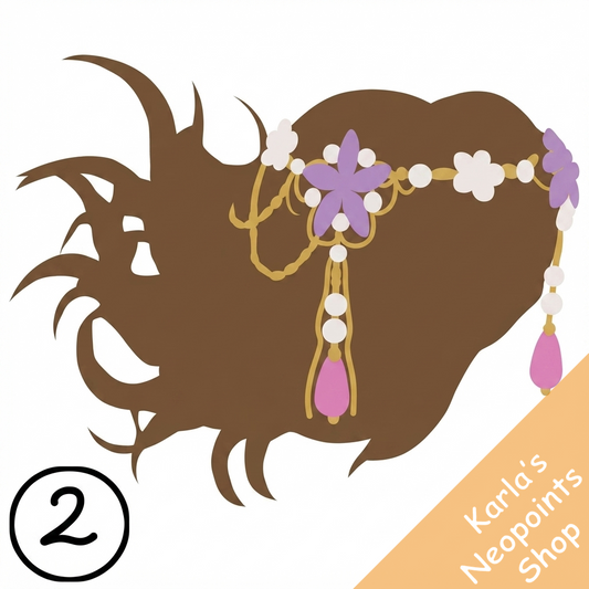 Maraquan Wig with Ocean Jewels