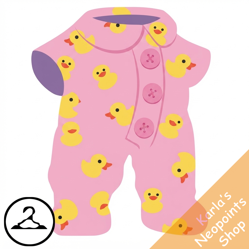 Dyeworks Pink: Baby Rubber Ducky Pajamas