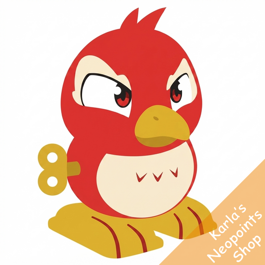 Red Pteri Wind Up Toy