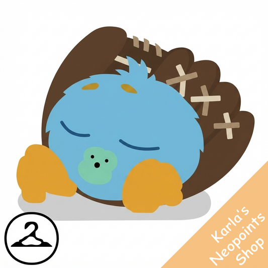 Sleeping Homerun Baby Neopets Trinket
