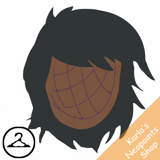 Mutant Stylish Jet Black Wig