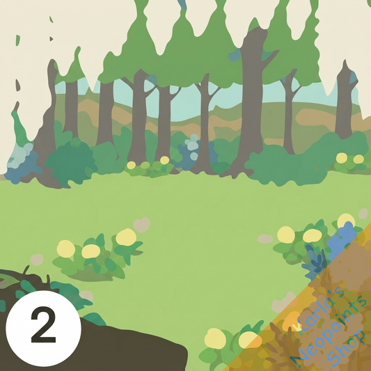 Flowery Forest Background