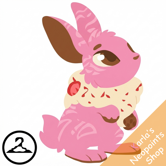 Prismatic Strawberries & Cream: Delightful Chocolate Cybunny