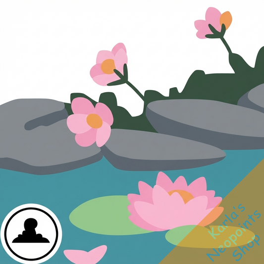 Floating Lotus Flower Foreground
