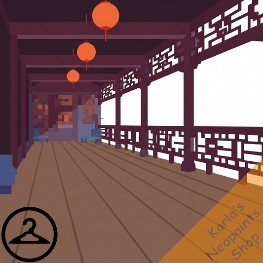 Shenkuu Palace Balcony Windows Background Item
