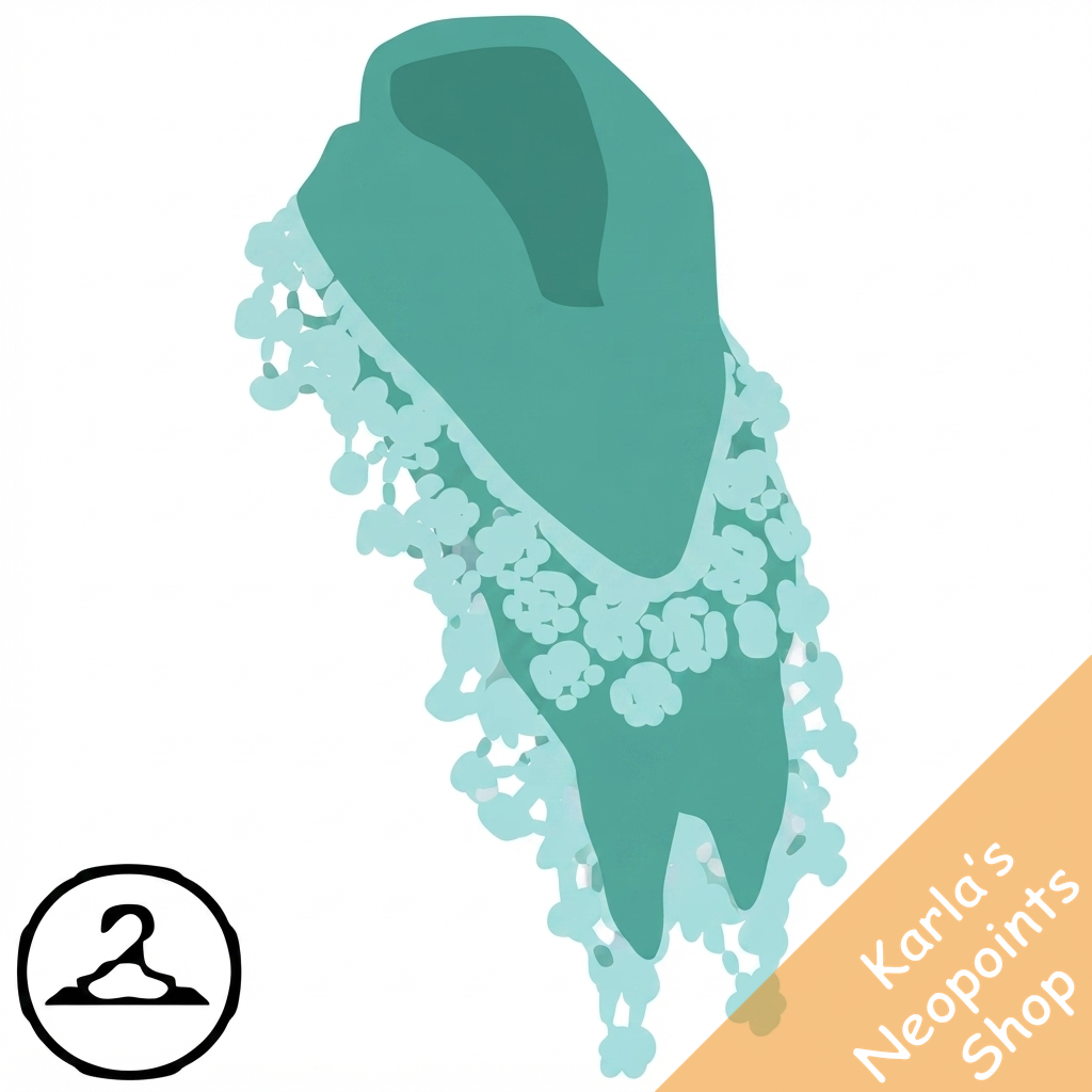 Mint Lacy Scarf