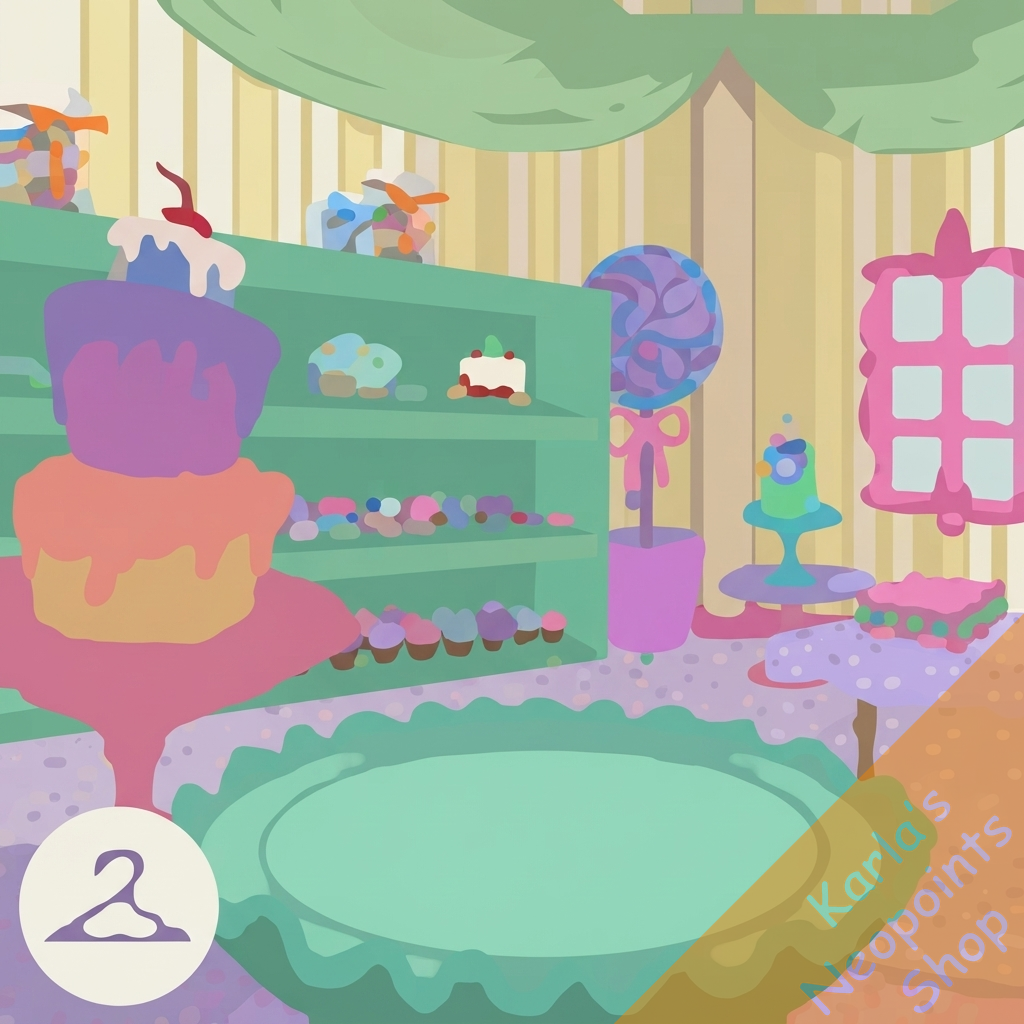 Charming Bakery Display Background