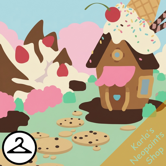 Fantastical Land of Chocolate Background
