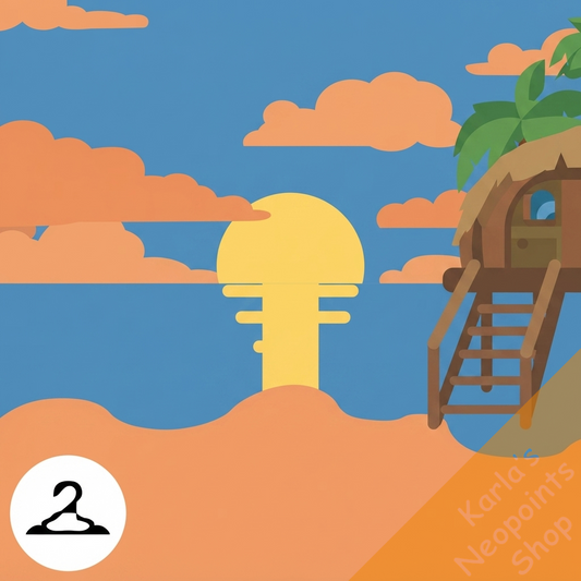 Sunset Beach Hang Background