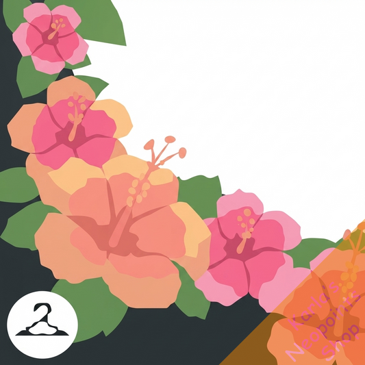 Floral Hibiscus Frame