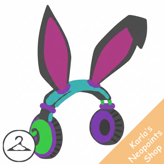Snowbunny Neon Gamer Headphones
