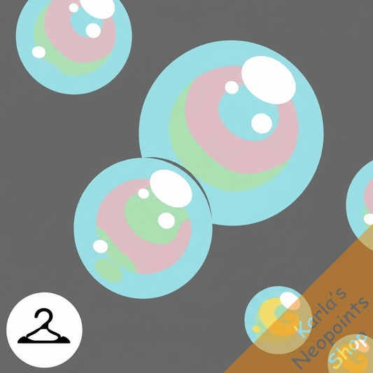 Iridescent Bubble Glass Garland