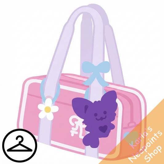 School Bag with Charms Handheld