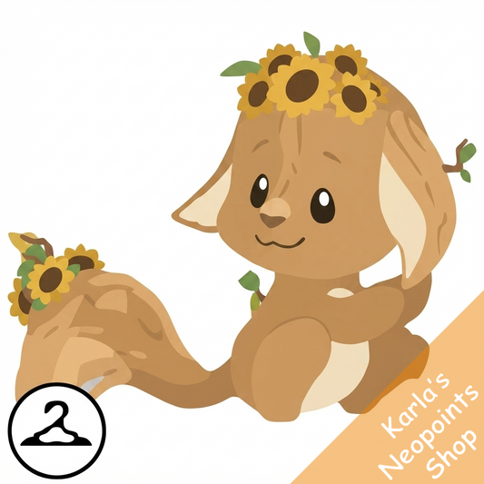 Prismatic Sunflower: Blooming Woodland Kacheek