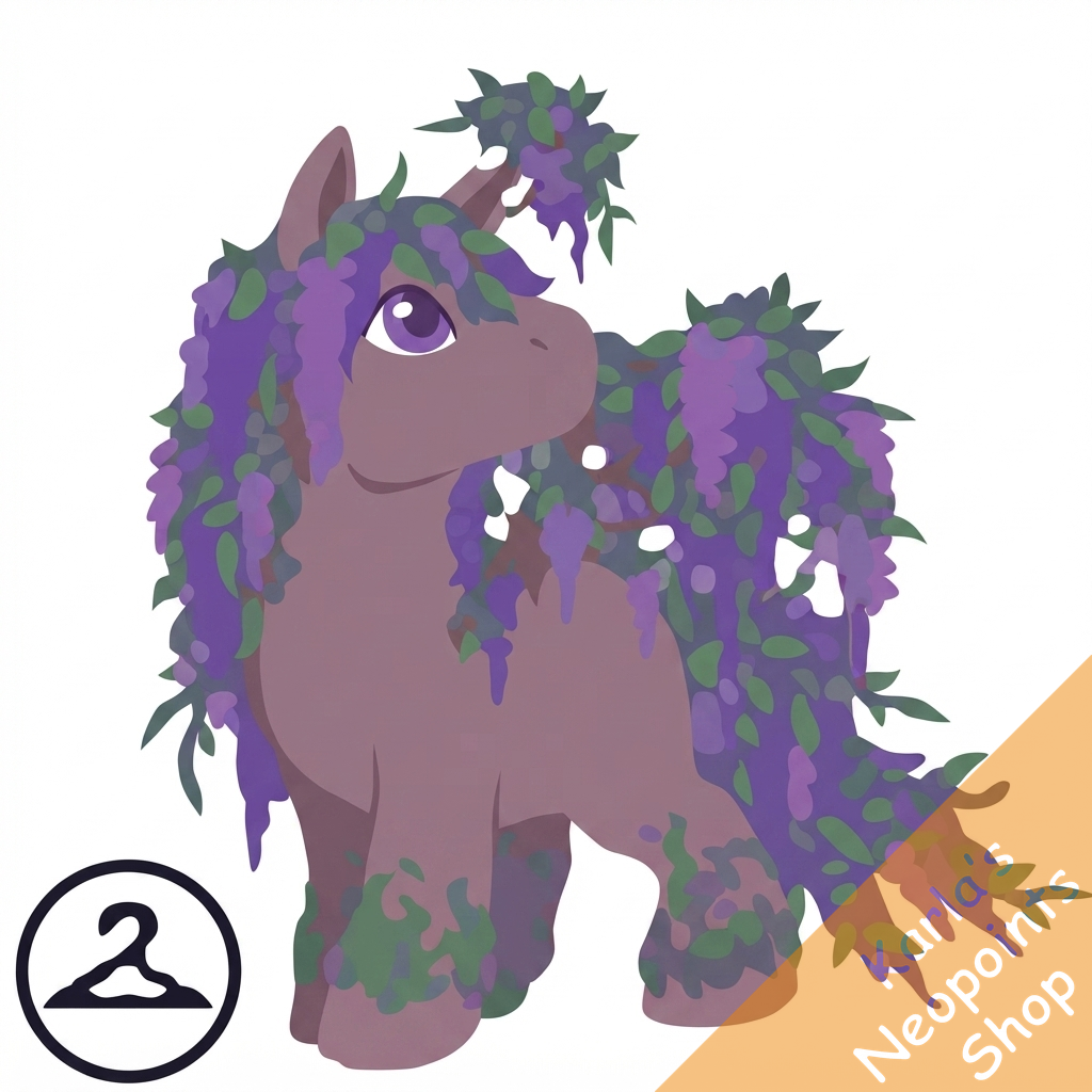 Prismatic Wisteria: Blooming Woodland Uni