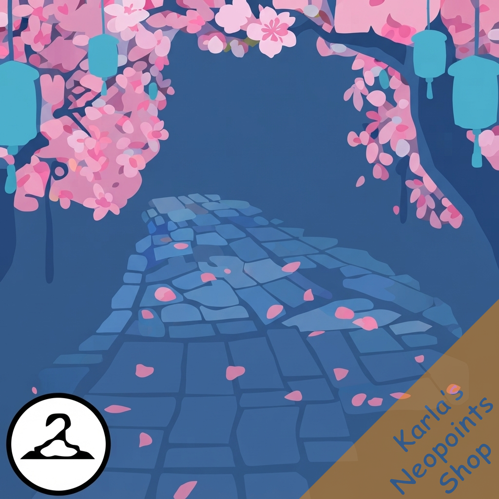Dyeworks Blue: Cherry Blossom Season Background
